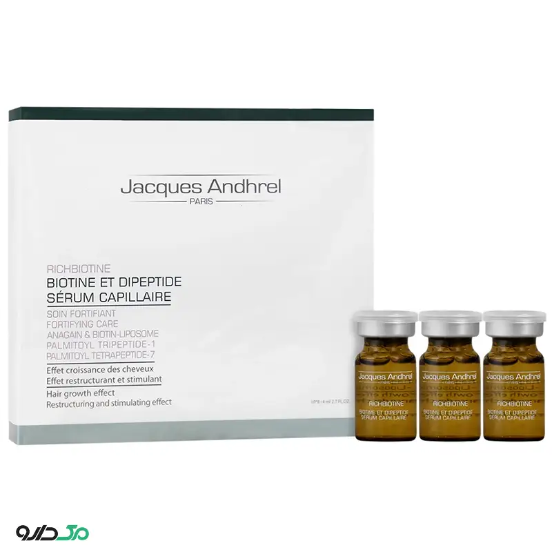 سرم تقویت کننده مو بیوتین و دی پپتید ژاک آندرل